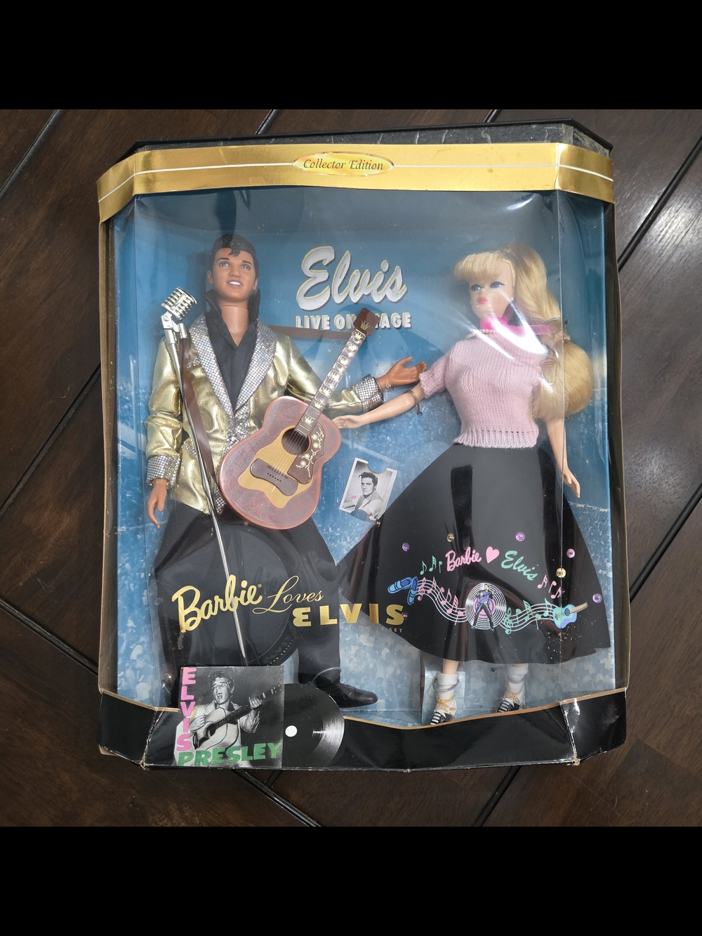 Barbie Loves Elvis Collector Edition Doll Set - Gold Jacket & Pink Top
